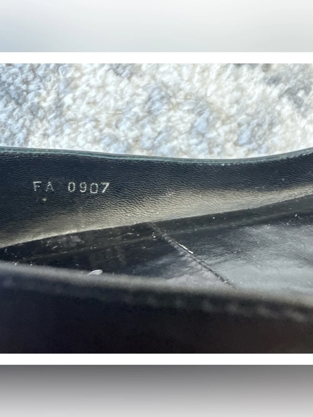 Dior Black Pointed Toe Leather Slip-On Flats with Silver Logo Size 38 - Picture 7 of 7